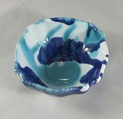Gmundner Keramik-Schale Wellenrand/Form- A 10